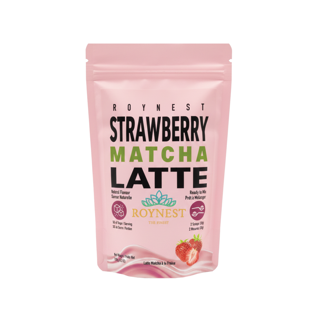 Roynest Strawberry Matcha Latte - 150g Premium Powder