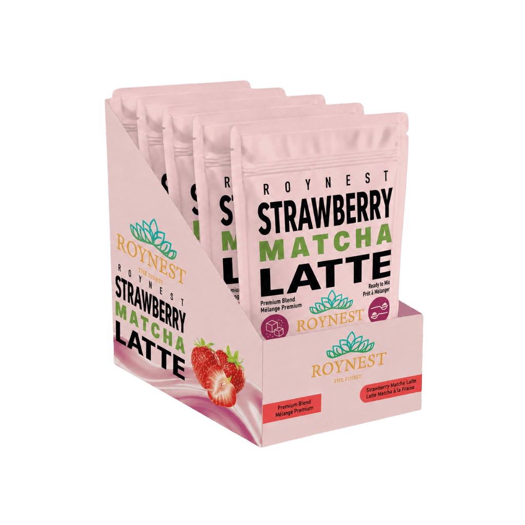 Roynest Strawberry Matcha Latte – Box of 8 | Premium Blend - Roynest