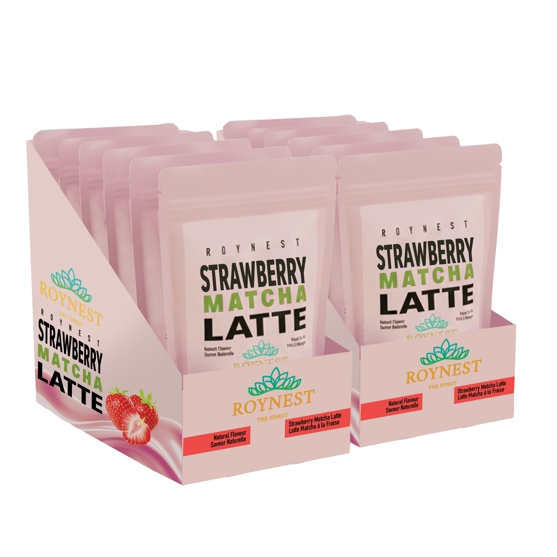Roynest Strawberry Matcha Latte Case Pack 12 Pieces - Roynest