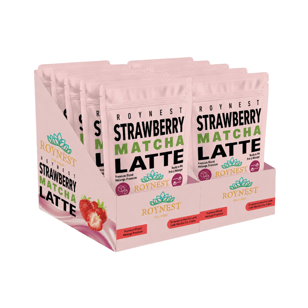 Roynest Strawberry Matcha Latte Powder, Case of 16 - Roynest