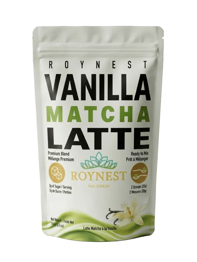 Roynest Vanilla Matcha Latte – 150g Premium Powder - Roynest