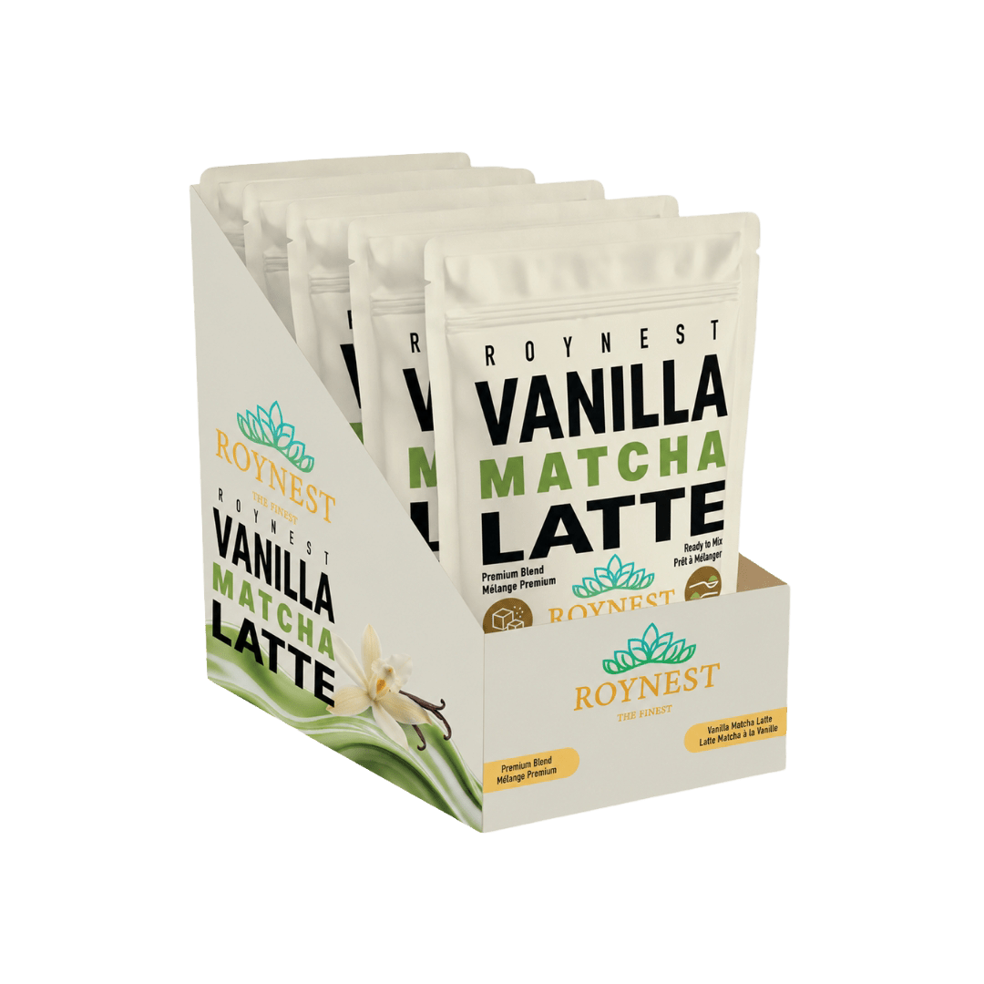 Roynest Vanilla Matcha Latte – Box of 8 | Premium Blend - Roynest