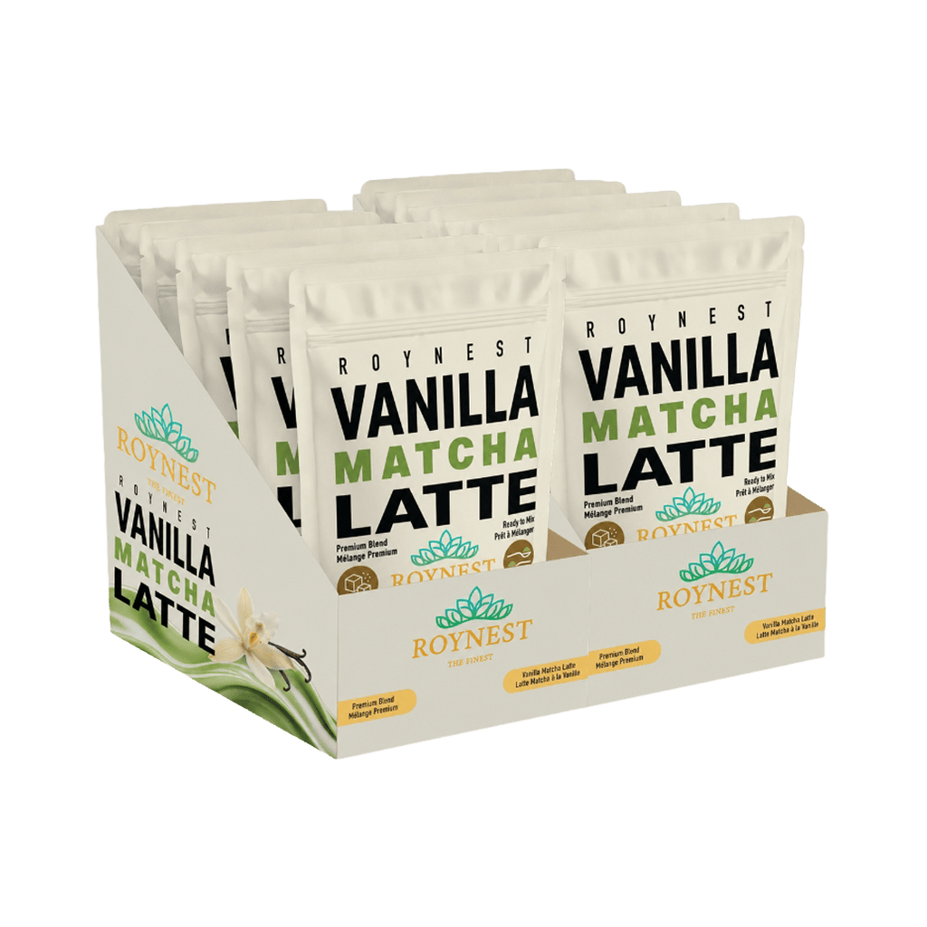 Roynest Vanilla Matcha Latte – Case of 16 | Premium Powder - Roynest